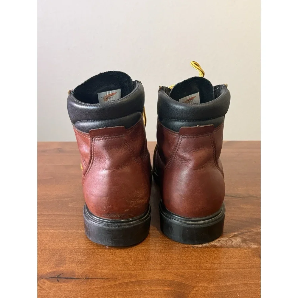Red Wing Moc Toe Boots Burgundy 202 SUPERSOLE 6-INCH SOFT TOE Men's US 10.5 $254